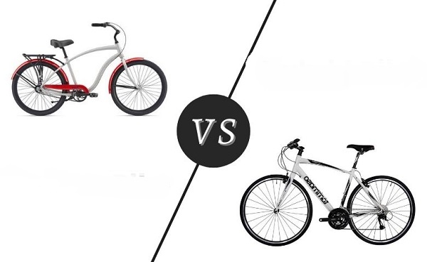 What is the difference between a cruiser bike and a regular bike
