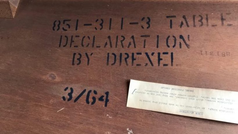 How To Read Drexel Furniture Numbers