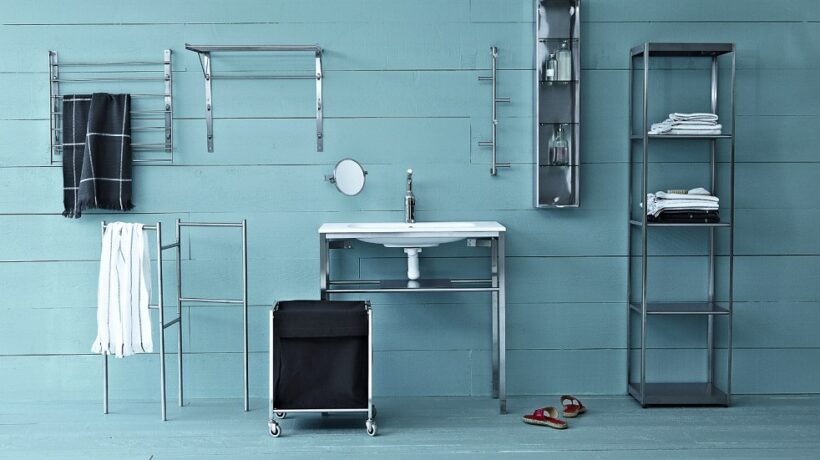 How to Hang an IKEA Grundtal Rackshelf