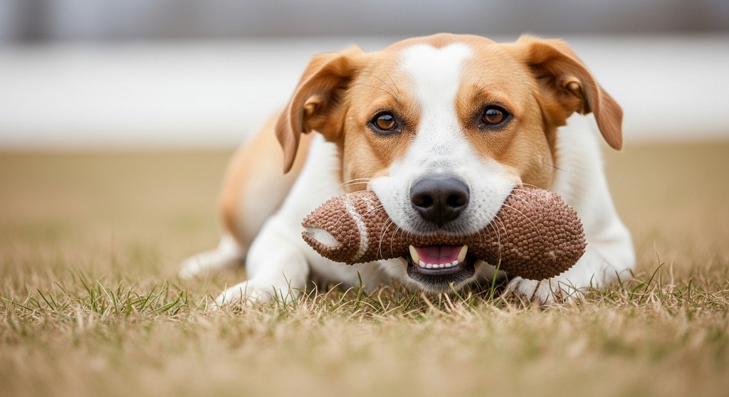 Using a bag as a barrier during dog attack