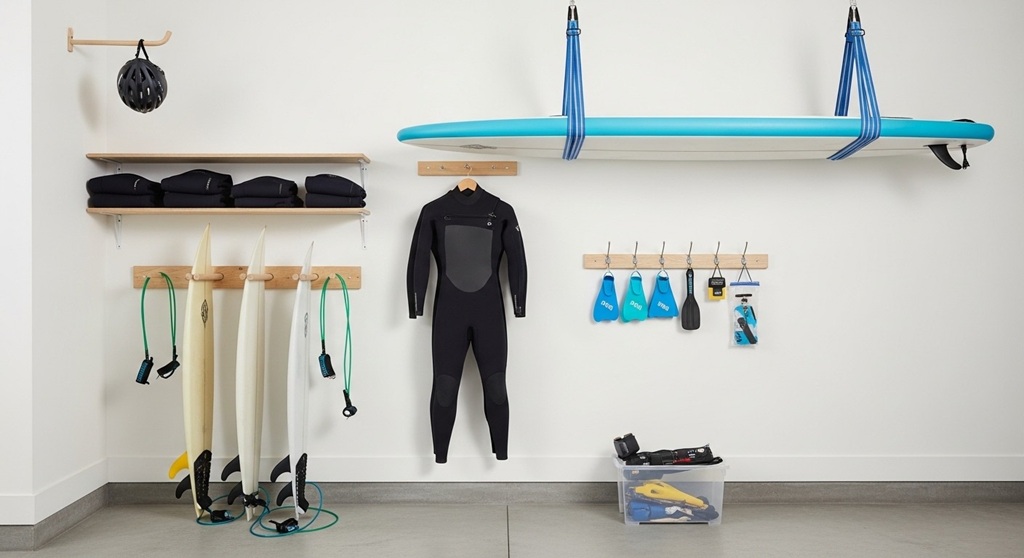 How to Store Surf Equipment Safely at Home - Spark International