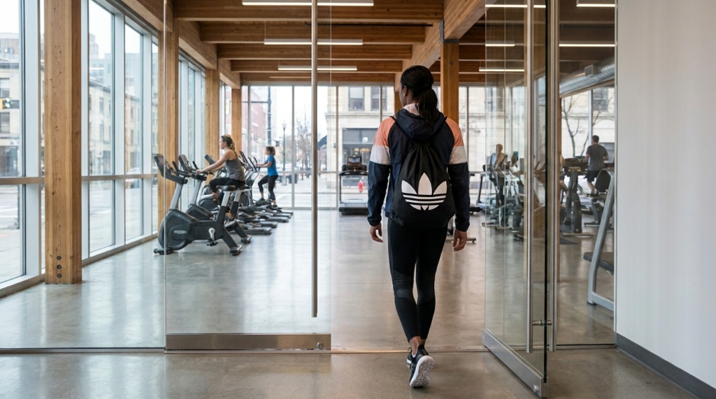 Adidas Alliance Sackpack laid flat on a neutral studio background.